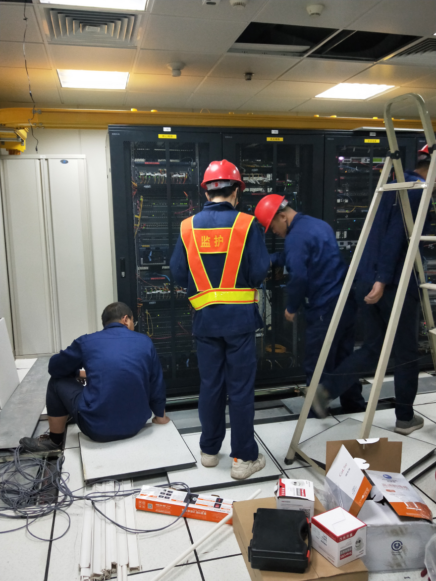 Machine room under construction